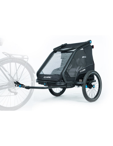 Cykelvagn Cube CMPT Svart med dämpning