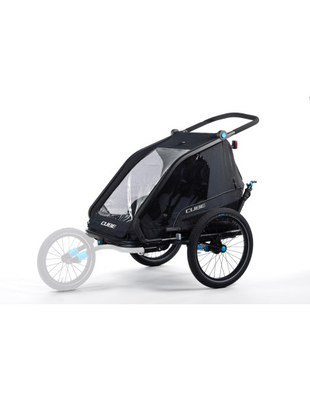 Cykelvagn Cube CMPT Svart med dämpning