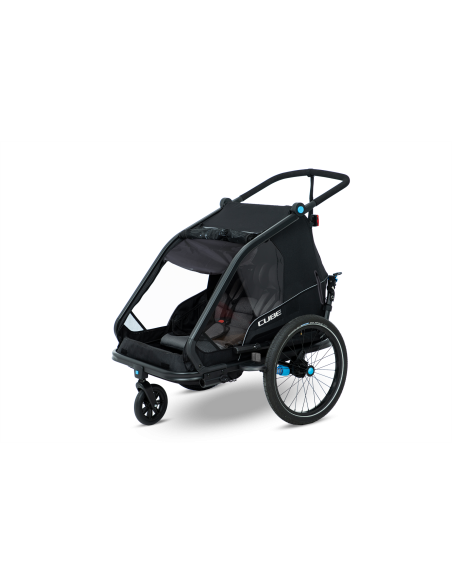 Cykelvagn Cube CMPT Svart med dämpning