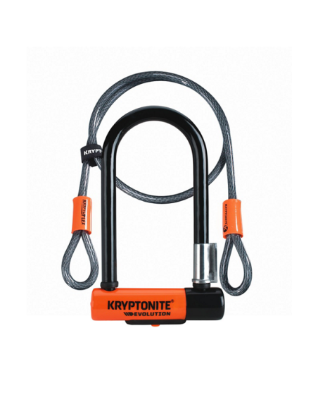 Bygellås Kryptonite Evolution med kabel Evo Mini (7/10)