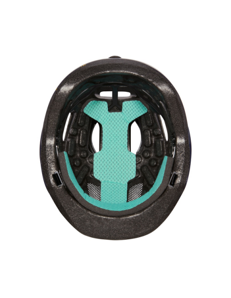 Hjälm Lazer Pnut Kineticore svart/raket 46-52cm (grönt spänne)