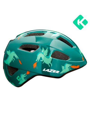 Hjälm Lazer Nutz Kineticore grön/drake 50-56cm (grönt spänne)