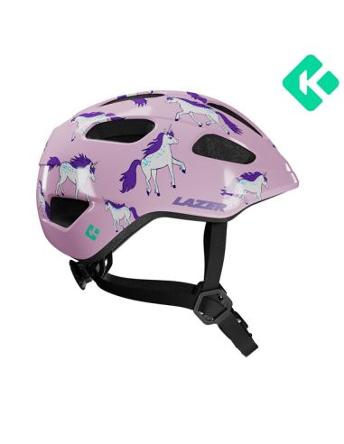 Hjälm Lazer Nutz 2.0 Kineticore enhörning 50-56cm (grönt spänne)