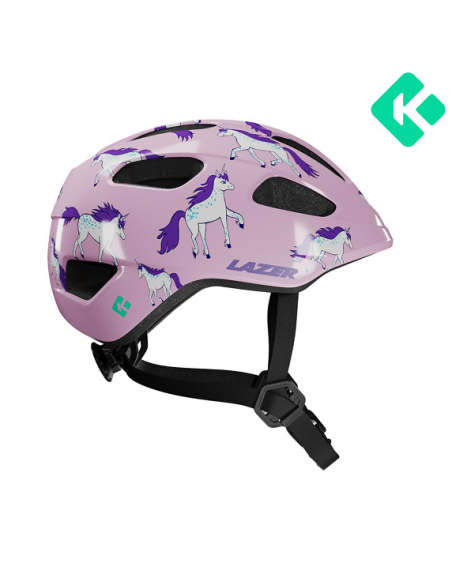 Hjälm Lazer Nutz 2.0 Kineticore enhörning 50-56cm (grönt spänne)
