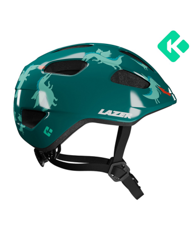 Hjälm Lazer Nutz 2.0 Kineticore grön drake 50-56cm (grönt spänne)