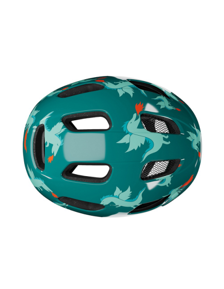 Hjälm Lazer Nutz 2.0 Kineticore grön drake 50-56cm (grönt spänne)