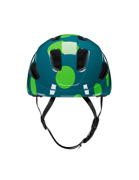 Hjälm Lazer Nutz 2.0 Kineticore gröna prickar 50-56cm (grönt spänne)