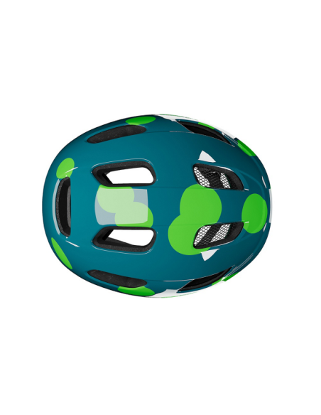 Hjälm Lazer Nutz 2.0 Kineticore gröna prickar 50-56cm (grönt spänne)