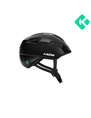 Hjälm Lazer Nutz 2.0 Kineticore svart 50-56cm (grönt spänne)