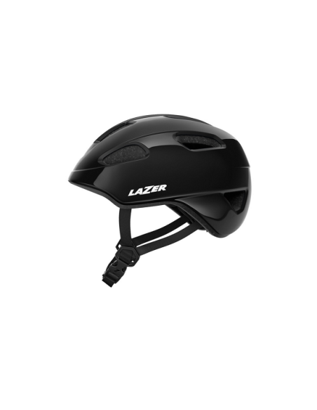 Hjälm Lazer Nutz 2.0 Kineticore svart 50-56cm (grönt spänne)