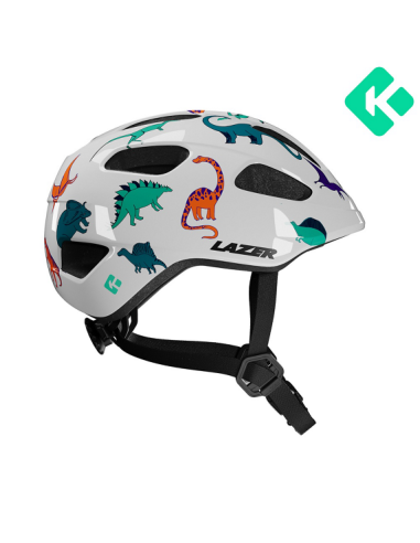 Hjälm Lazer Pnut Kineticore dinosaurie 46-52cm (grönt spänne)
