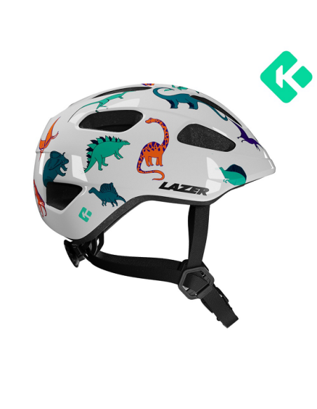 Hjälm Lazer Pnut Kineticore dinosaurie 46-52cm (grönt spänne)