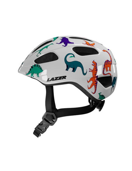 Hjälm Lazer Pnut Kineticore dinosaurie 46-52cm (grönt spänne)