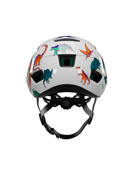 Hjälm Lazer Pnut Kineticore dinosaurie 46-52cm (grönt spänne)